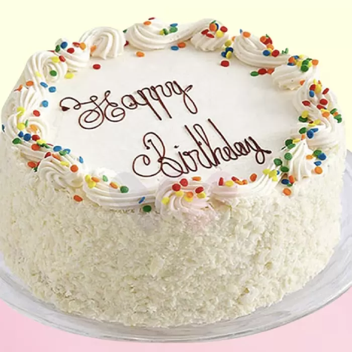 White Forest Birthday Cake 