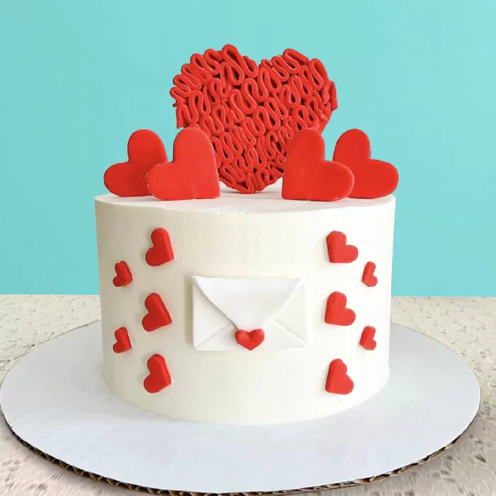 Love Heart Designer Cake 