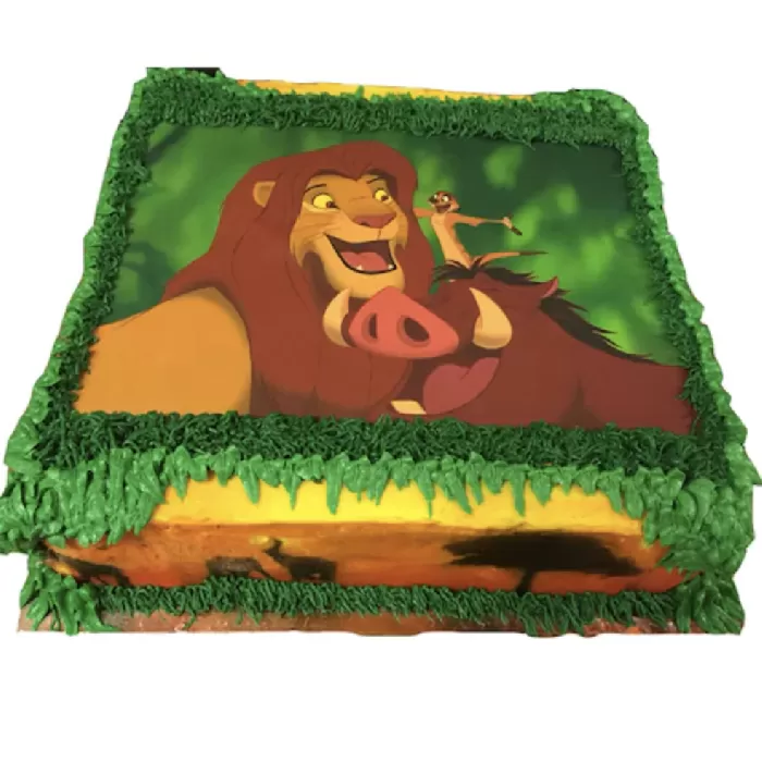 Simba And Friends Photo Cake