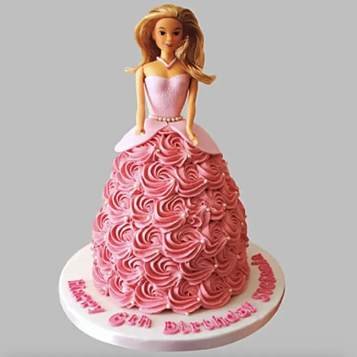Pineapple Barbie Cake 