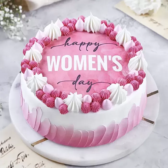 Womens Day Celebration Vanilla Cake