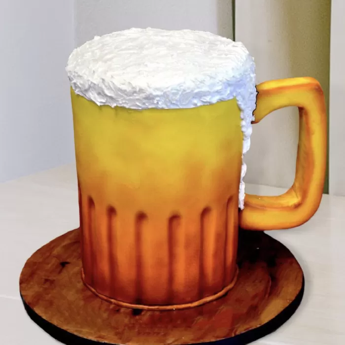 Cheers Beer Fondant Designer Cake 