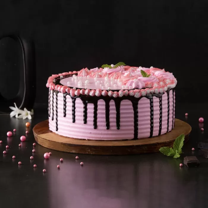 Strawberry Birthday Cake 