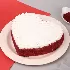 Heart Shaped Red Velvet Cake Half Kg