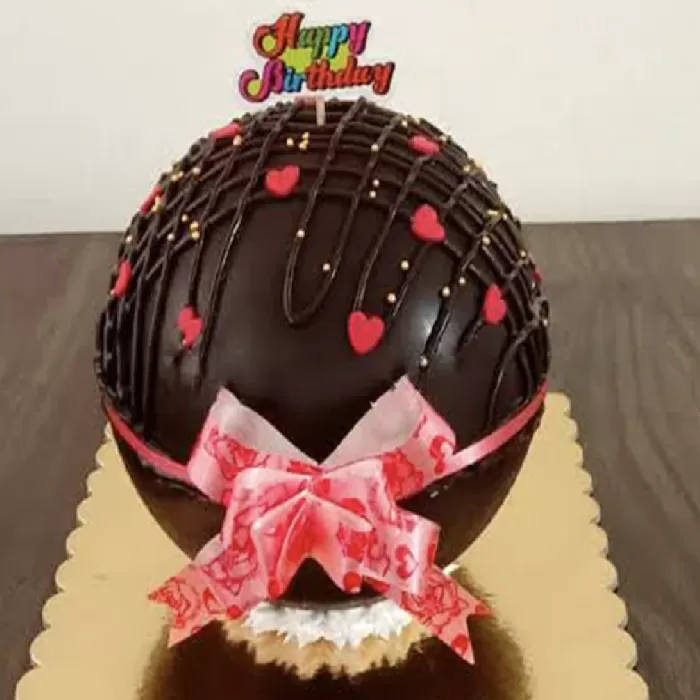 Chocolate Pinata Birthday Cake 