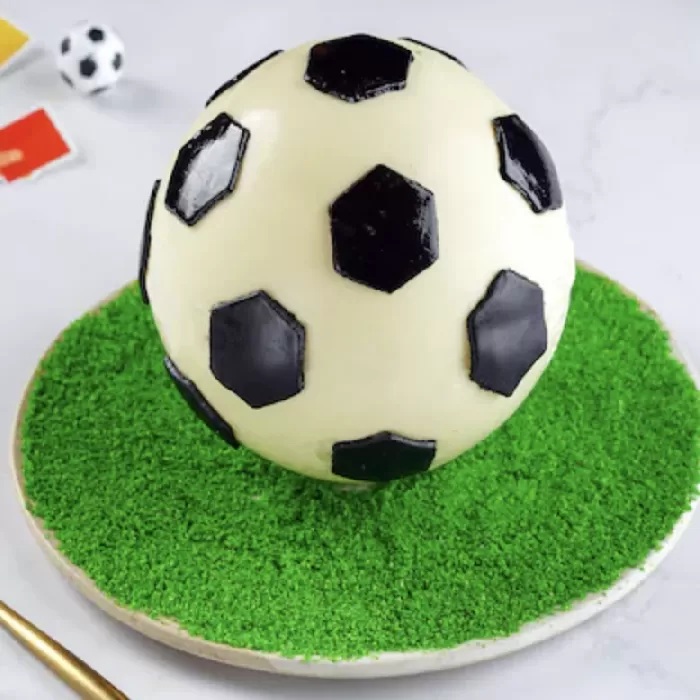 Football Pinata Birthday Cake 