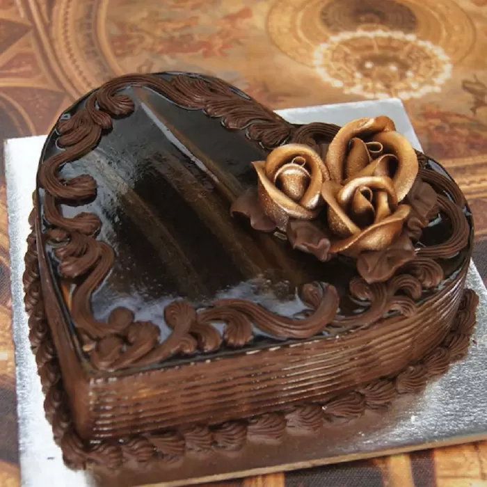 Valentine Choco Truffle Cake